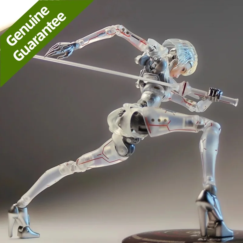 

Новинка 2024 года, в наличии Guke Studio AI Agent Femmella C1, прозрачная подвижная женская фигурка в стиле панк 1/12, игрушка в подарок