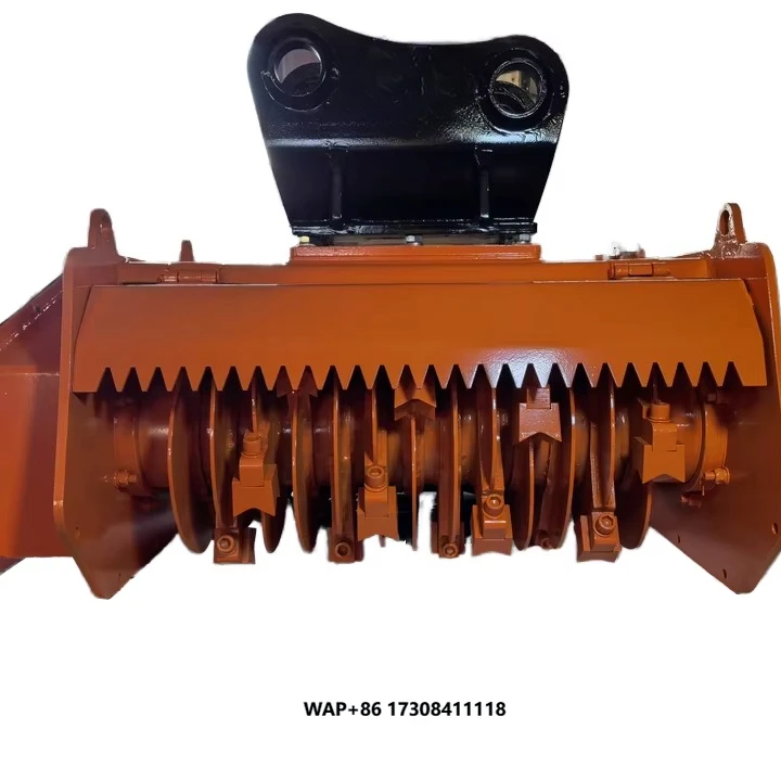 Excavator Stump Grinder Attachment for Landscaping and Lawn Maintenance