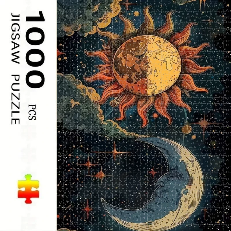 

Sun and Moon Theme New Style Educational Puzzle Difficult Challenge Leisure Decompression Jigsaw Puzzle
