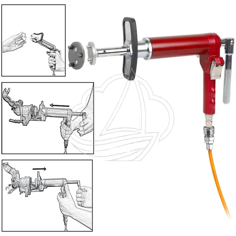 24Pcs Pneumatic Brake Caliper Piston Rewind Tool for Brake Pad Replacement