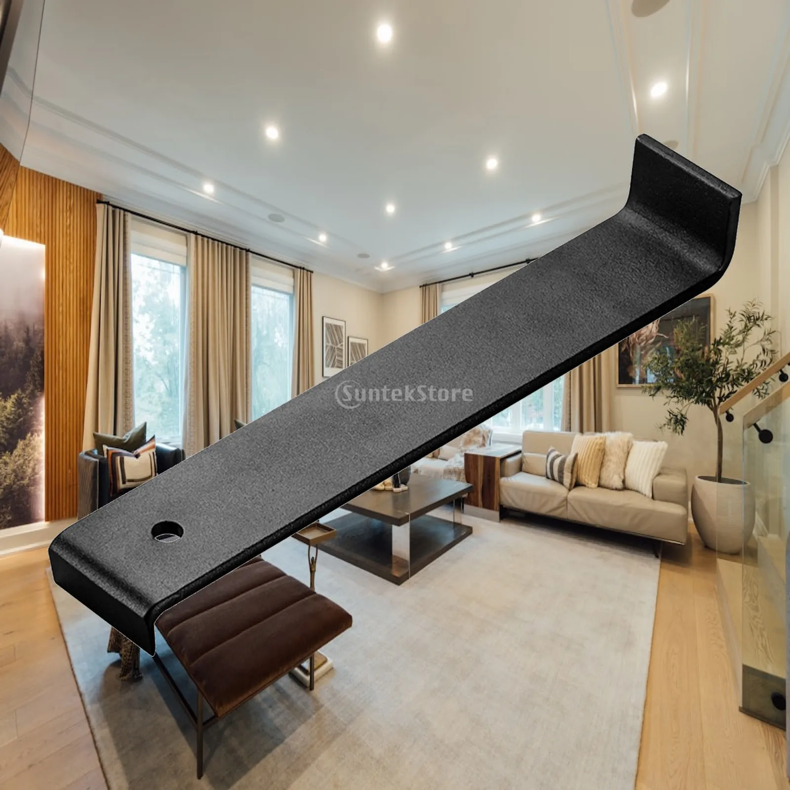Heavy Duty Steel Floor Installation Tool Recoil Hook Vinyl Wood Laminate Pull Bar for Home Renovation