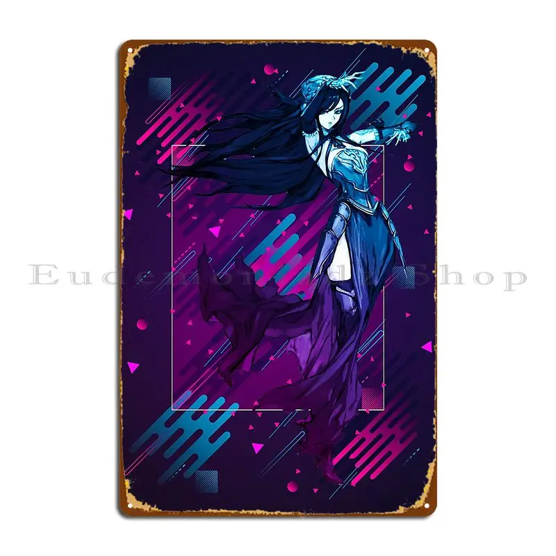 Shanoa Castlevania orden de Ecclesia diseño gráfico moderno diseños de placa de Metal cine decoración de pared de salón cartel de estaño