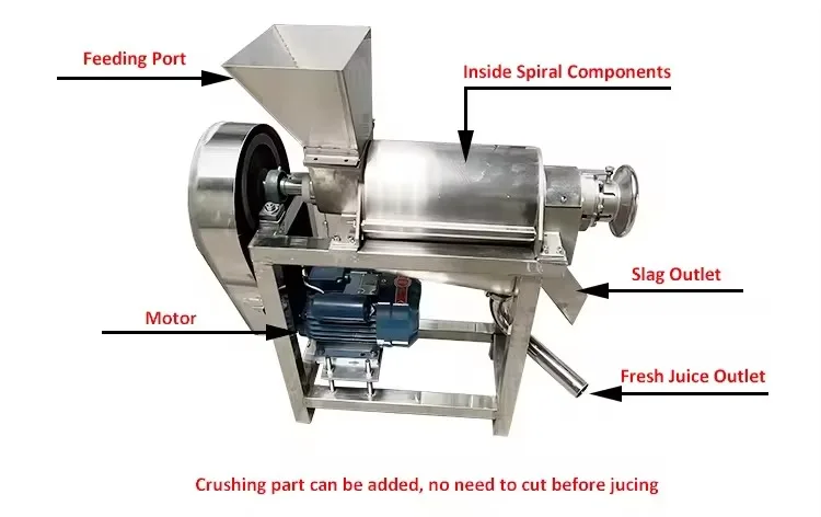 Industrial Commercial Juice Extractor Apple and Orange Juice Pineapple Ginger Grape Pear Fruit Juicer Mango Spiral Juicer