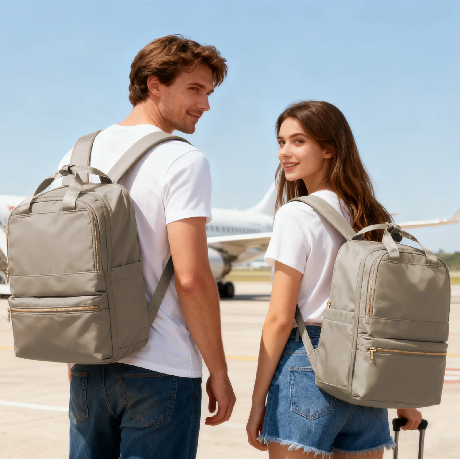 Ryanair 40x30x20 mochila de viagem para mulheres, professor executivo mochila portátil saco escolar casal mochila moda tendência feminina saco