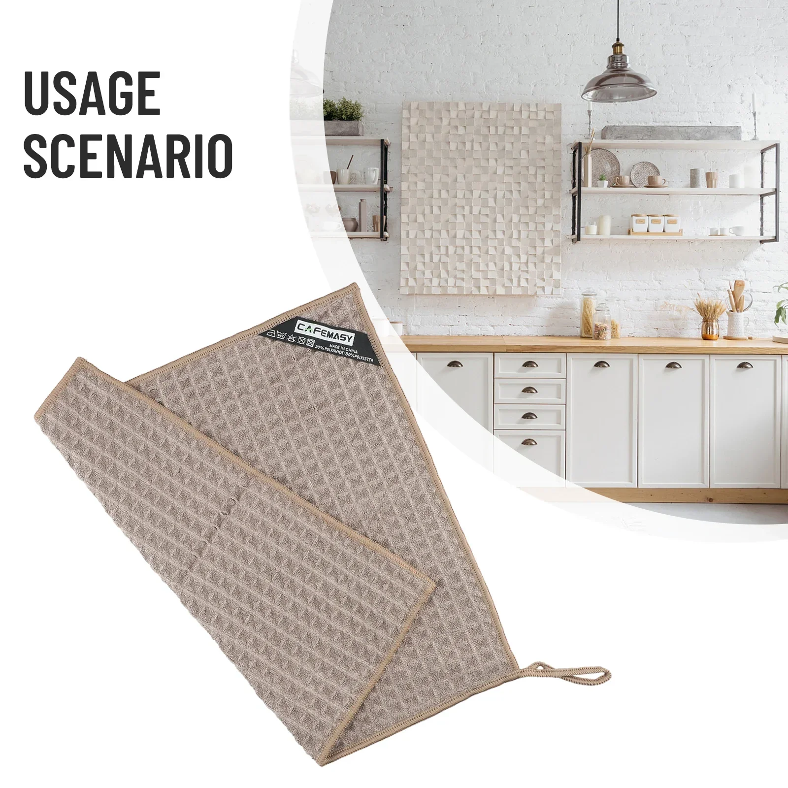 Asciugamani per barra per la pulizia della macchina da caffè Straccio in cotone Panno per pulizia assorbente Stoviglie Asciugamano per la pulizia della casa Strumenti Kichen