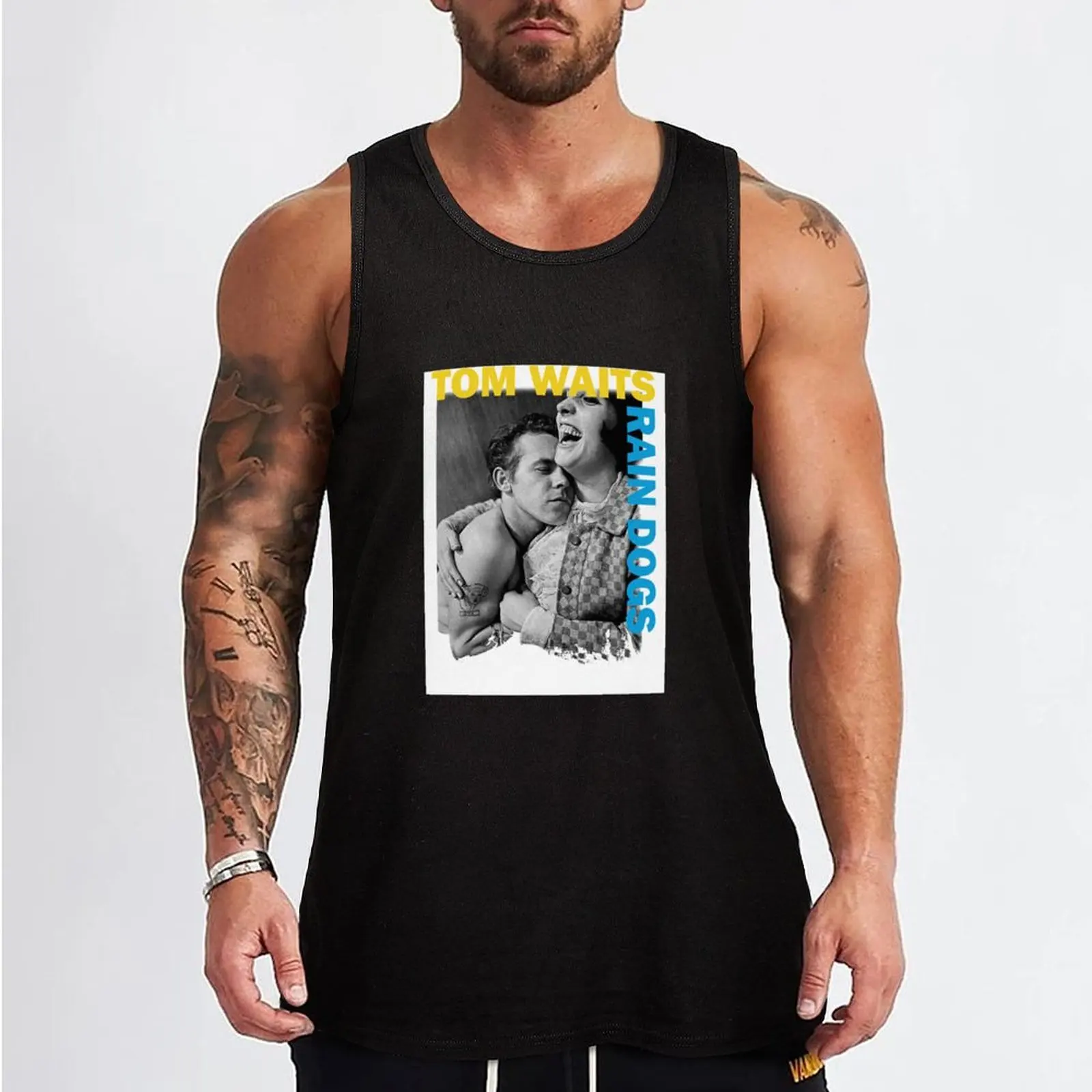 Tom Waits Tank Top gym Men's summer clothes 2024 t shirts Men's tops