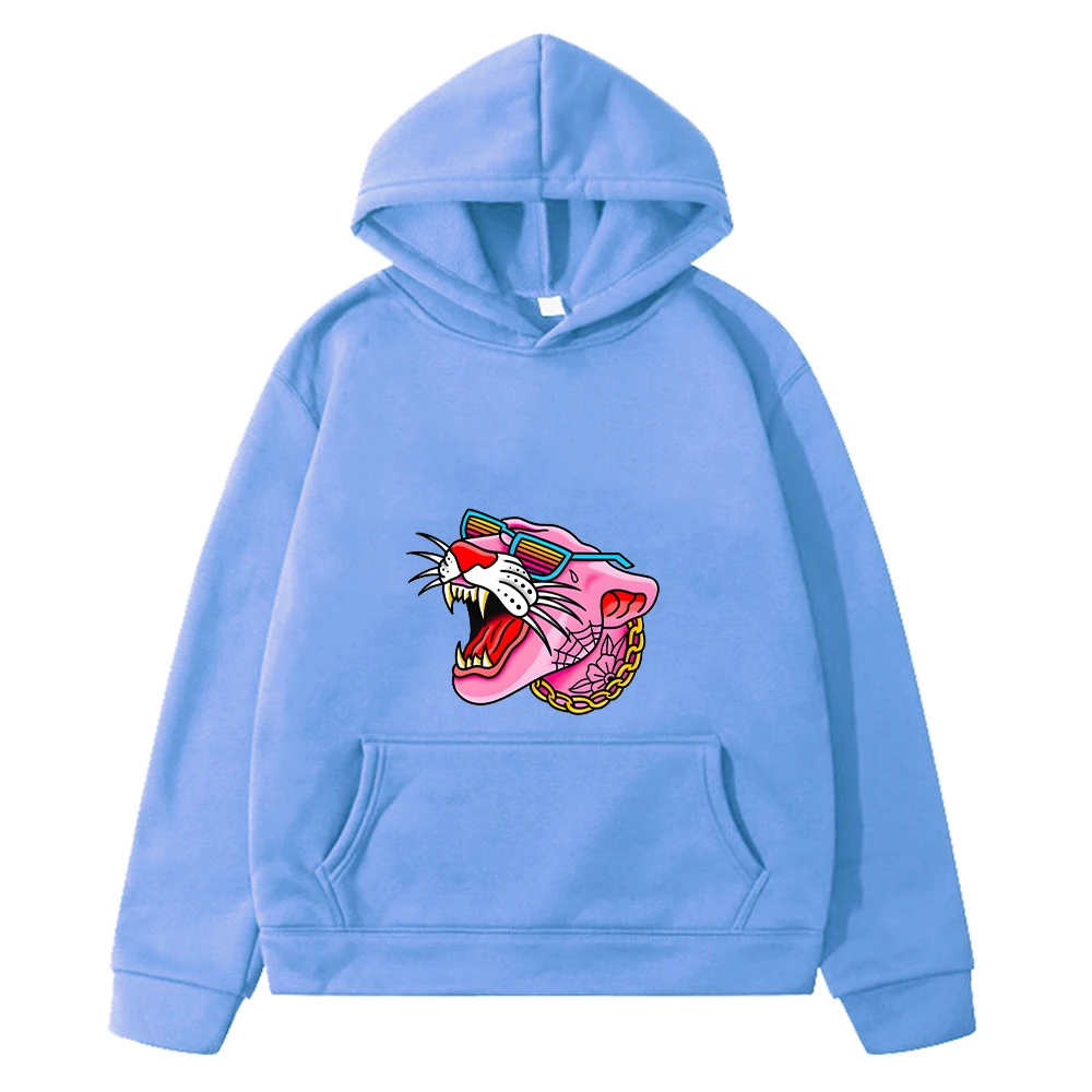 

Kawaii Pink Panther с принтом, осенняя толстовка с капюшоном в стиле аниме, флисовая толстовка y2k sudadera, пуловер, повседневные толстовки, куртка, детская одежда для девочек
