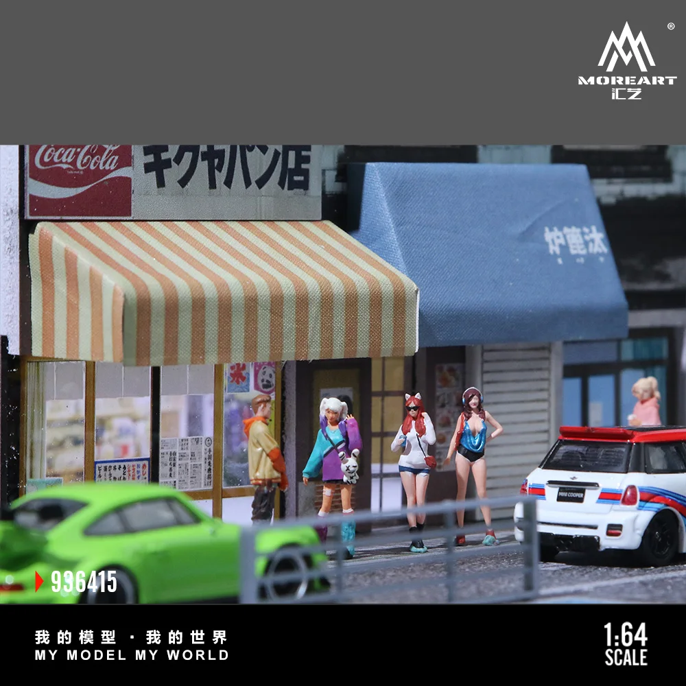 MoreArt&TimeMicro 1:64 Street Bakery Light Version scene