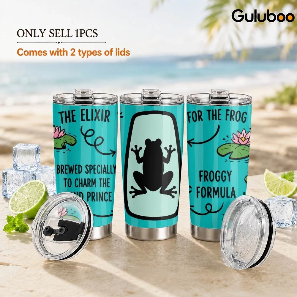 Animal Silhouette Vacuum Flasks 20oz Stainless Steel Insulated Tumbler Double Wall Travel Mug with 2 Lids Straw Drink Cup