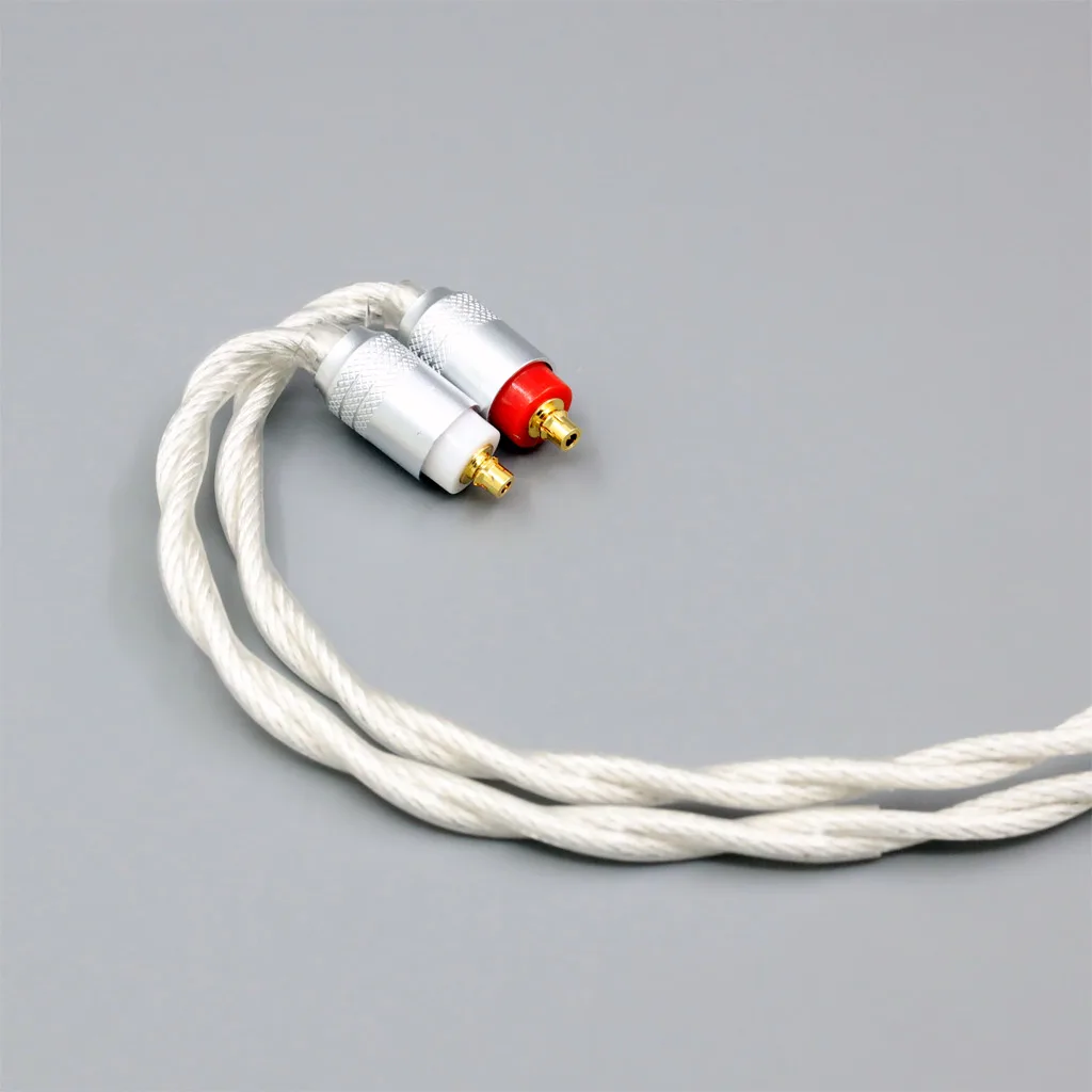 LN 008133   الجرافين 7N OCC الفضة مطلي Type2 سماعة كابل لسوني IER-M7 IER-M9 IER-Z1R سماعة 4 الأساسية