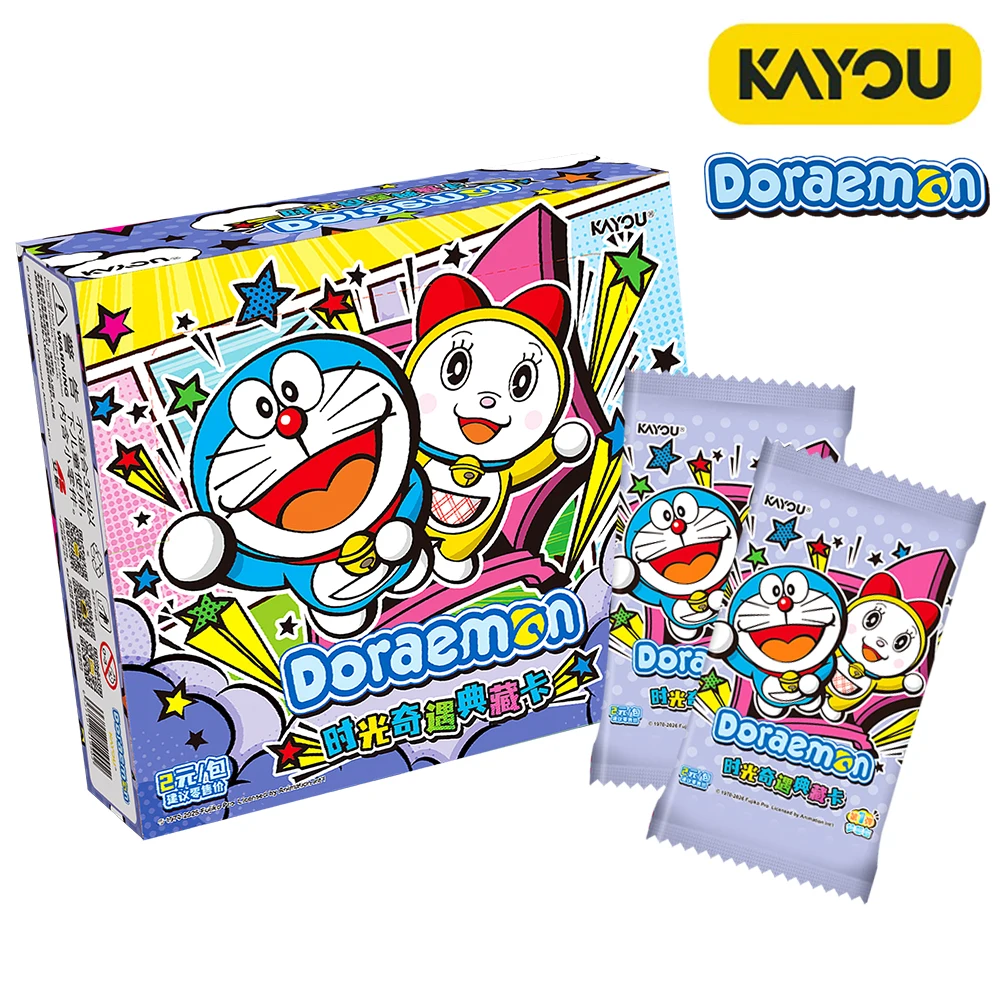 KAYOU Official Doraemon Collection Card Leisure Entertainment Science Fiction Comedy Japanese Animation HD Character Card Toys