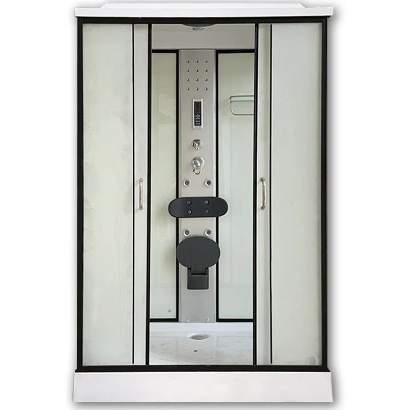 Integral shower room bath tempered glass dry and wet separation arc fan rectangular new