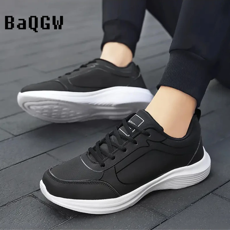 Fashion Lightweight Mens Casual Sneakers Comfortable Breathable Lace-up Student Outdoor Running Sport Shoes Simplicity Versatile