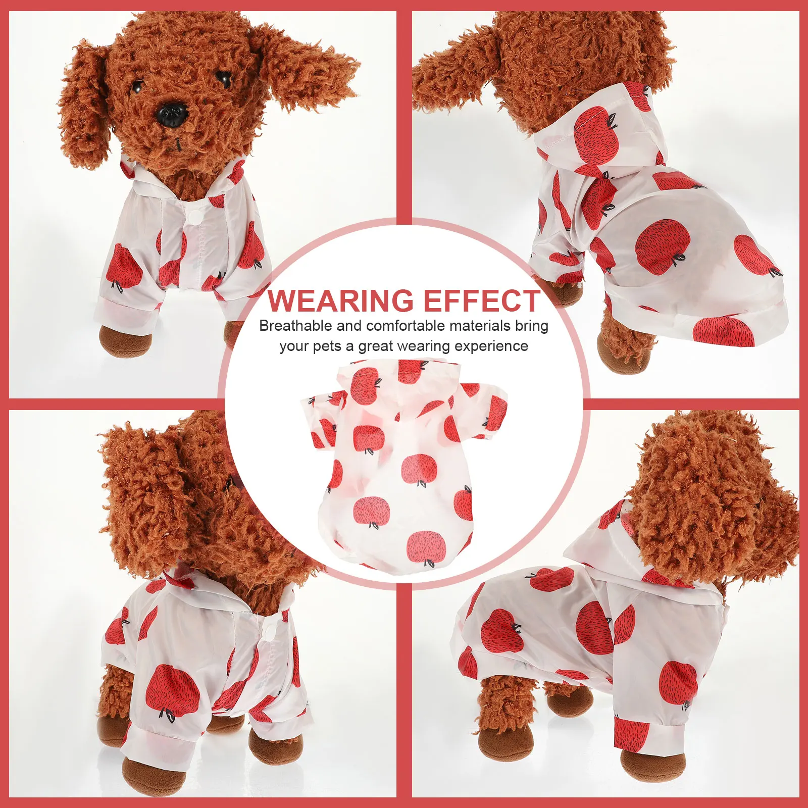 

Pet Sun Clothing Dog Clothes Summer Coat Pet Sun Protection Clothing Puppy Hoodie Reusable Washable Lightweight
