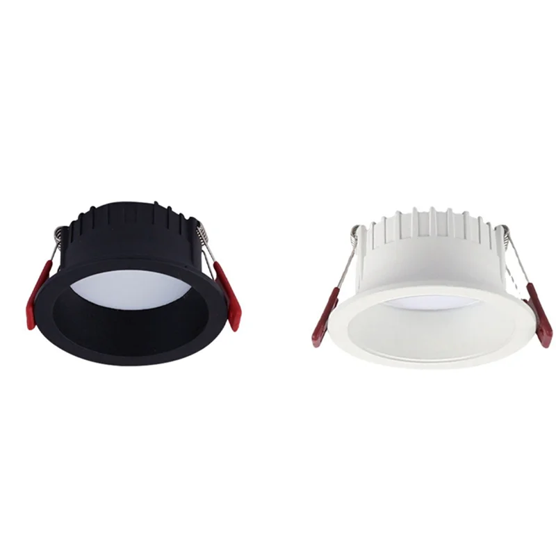 【Hot Selling】Round Anti-Glare LED Light Recessed Downlight Ceiling Light Spotlight Suitable For Indoor Lighting