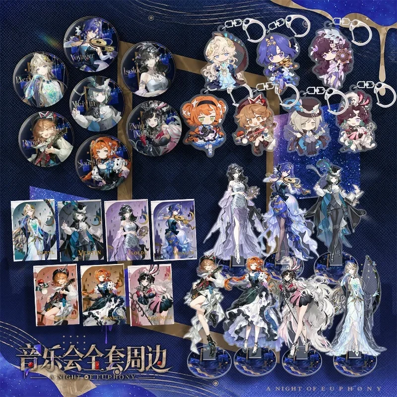 Reverse:1999 Game Peripheral Acrylic Pendant New Music Concert Backpack Keychain Standing Sign Badge Pin Polaroid Card Ticket