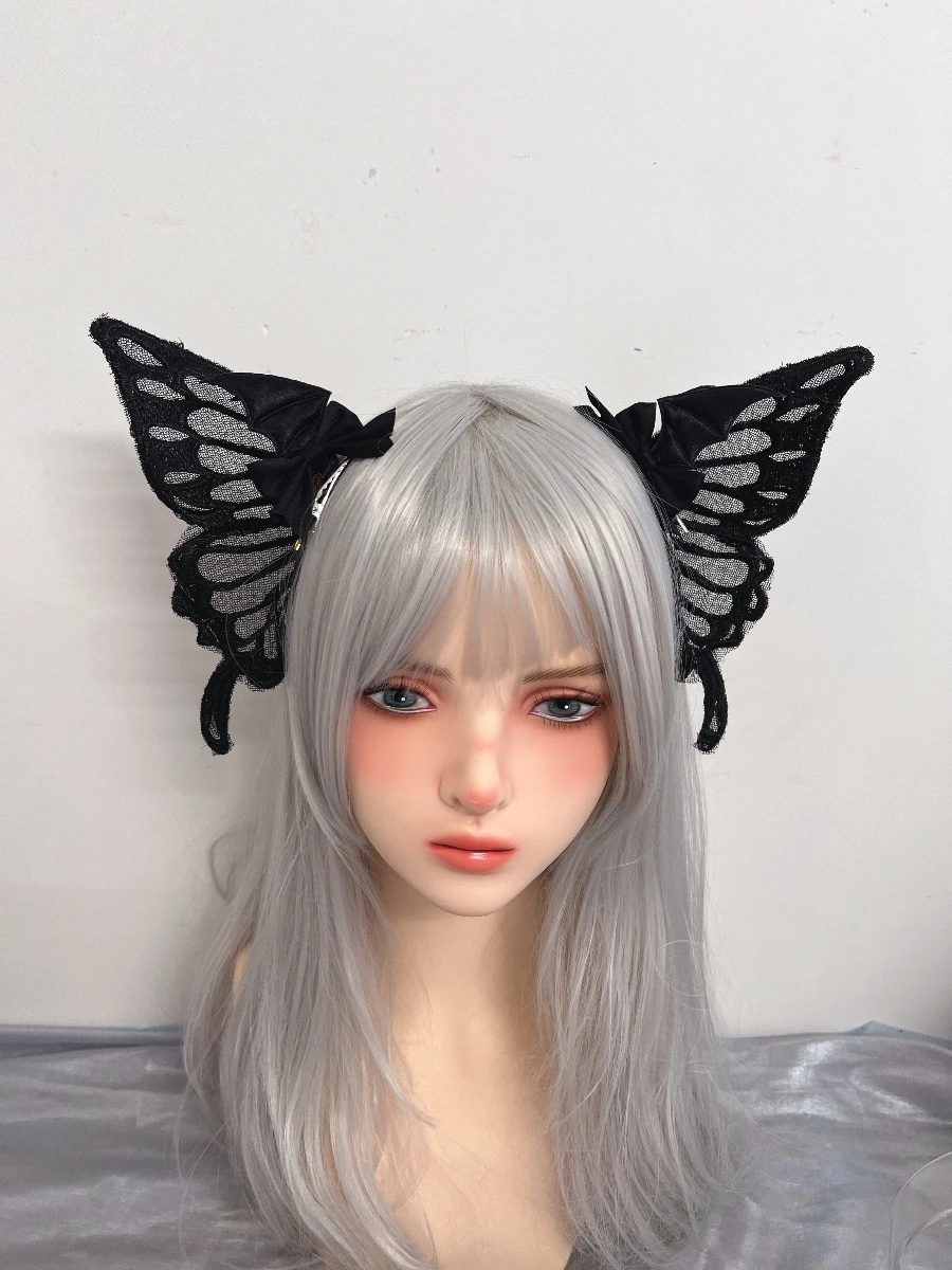 Butterfly Gothic lolita cosplay Harajuku Punk hairbands hairband hair hoop Lolita Buckle Punk cosplay Headband