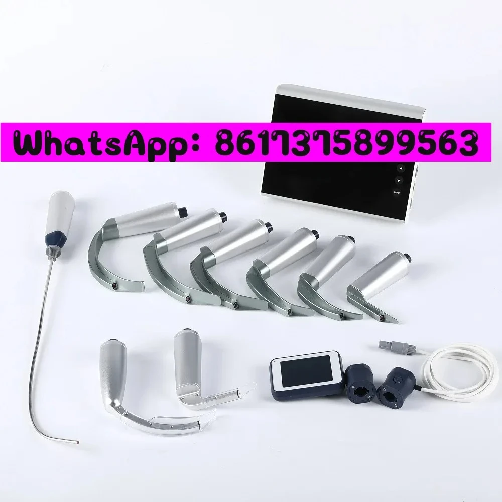 BESDATA 7 Inch HD Screen Flexible Adult Pediatric Reusle Disposle Rigid Video Laryngoscope for Intubation Surgery