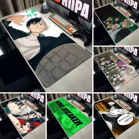 Anime Wind Breaker Mouse Pad Non-Slip Large Gaming Computer Mouse Mat Game Rubber Keyboard Mousepad Gamer Locking Edge Keyboard