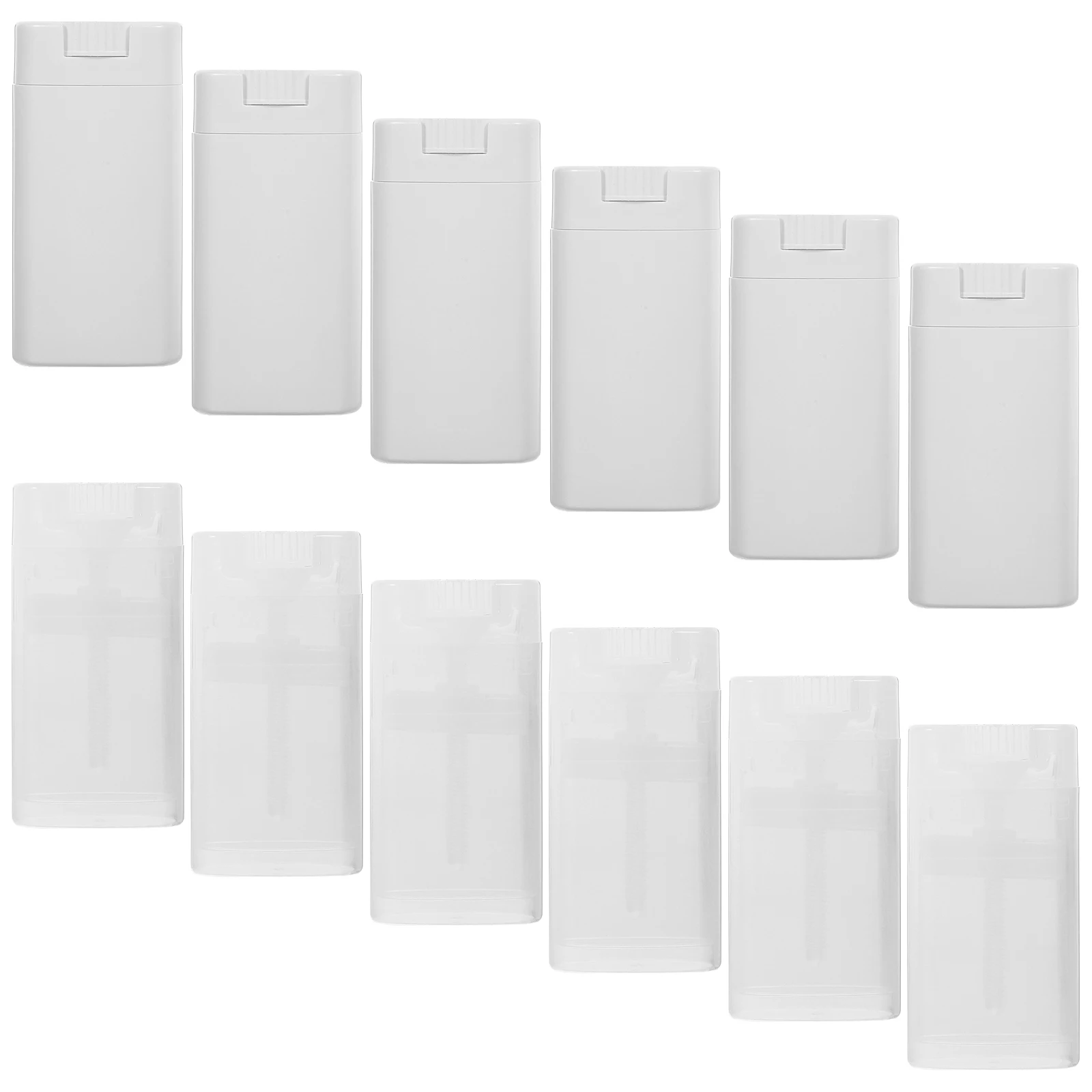 12 قطعة زجاجات أنبوب مزيل العرق تخزين صغير حاويات مانعة للتسرب السفر إعادة الملء البلاستيك كريم موزع الزجاجات الفرعية