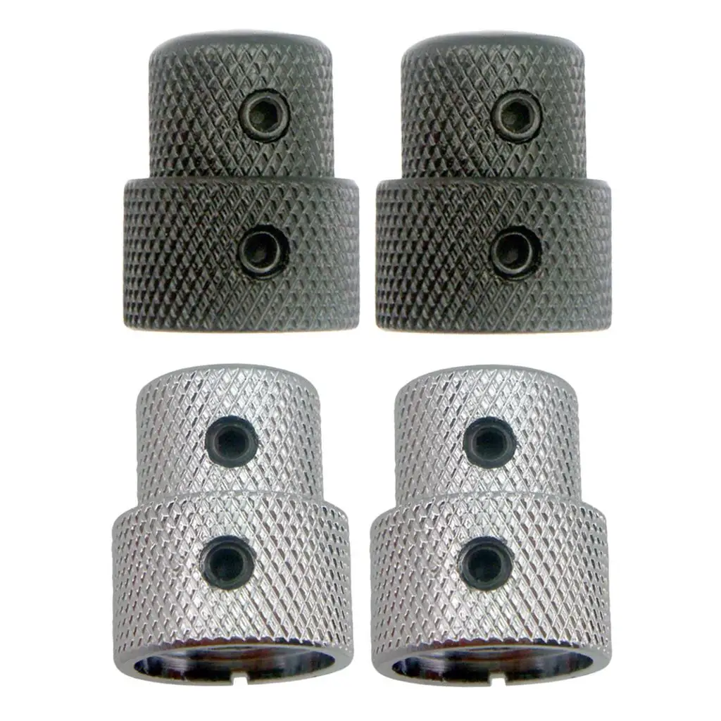 Electric Guitar Volume Knob Brass Button Double Layer Cap for Bass Tone Adjustment
