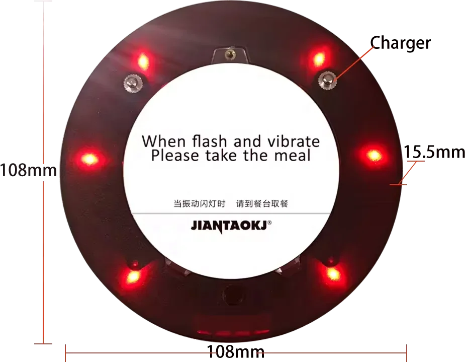 JT-935 Pager Coaster pelayan sistem bel nirkabel 10 UNTUK RESTORAN