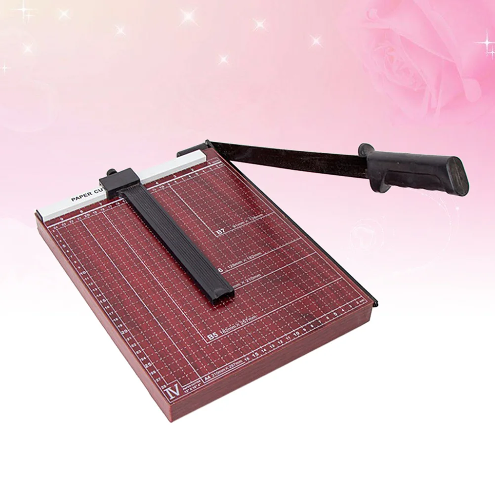 Paper Cutter A4 Guillotine Trimmer Heavy Duty Gridded Base For Home Office School Craft Cutting Adjustable Safety Lock