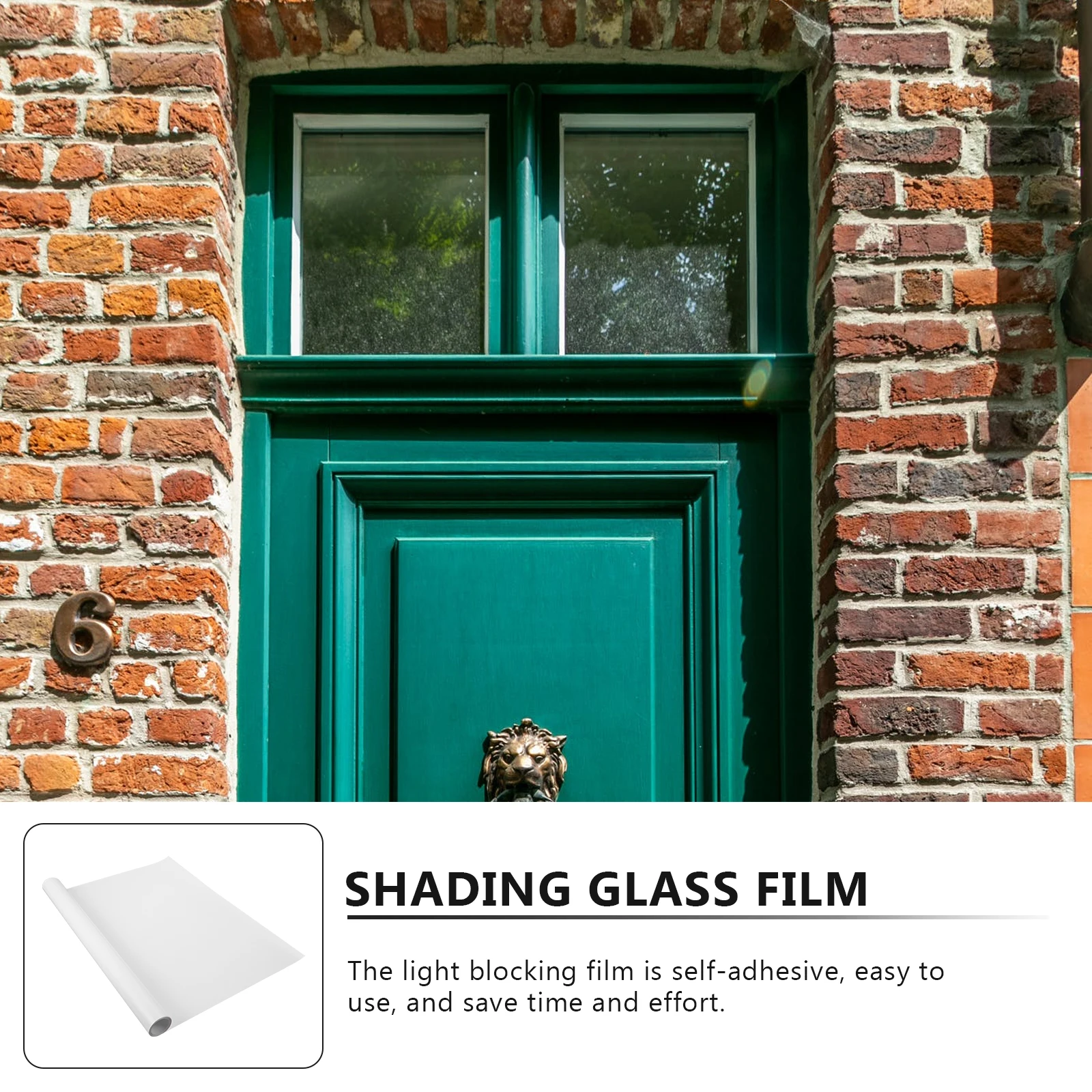 

Premium White Blackout Window Film Self-Adhesive Light Blocking Privacy Sticker Cuttable Heat Resistant For Bathroom