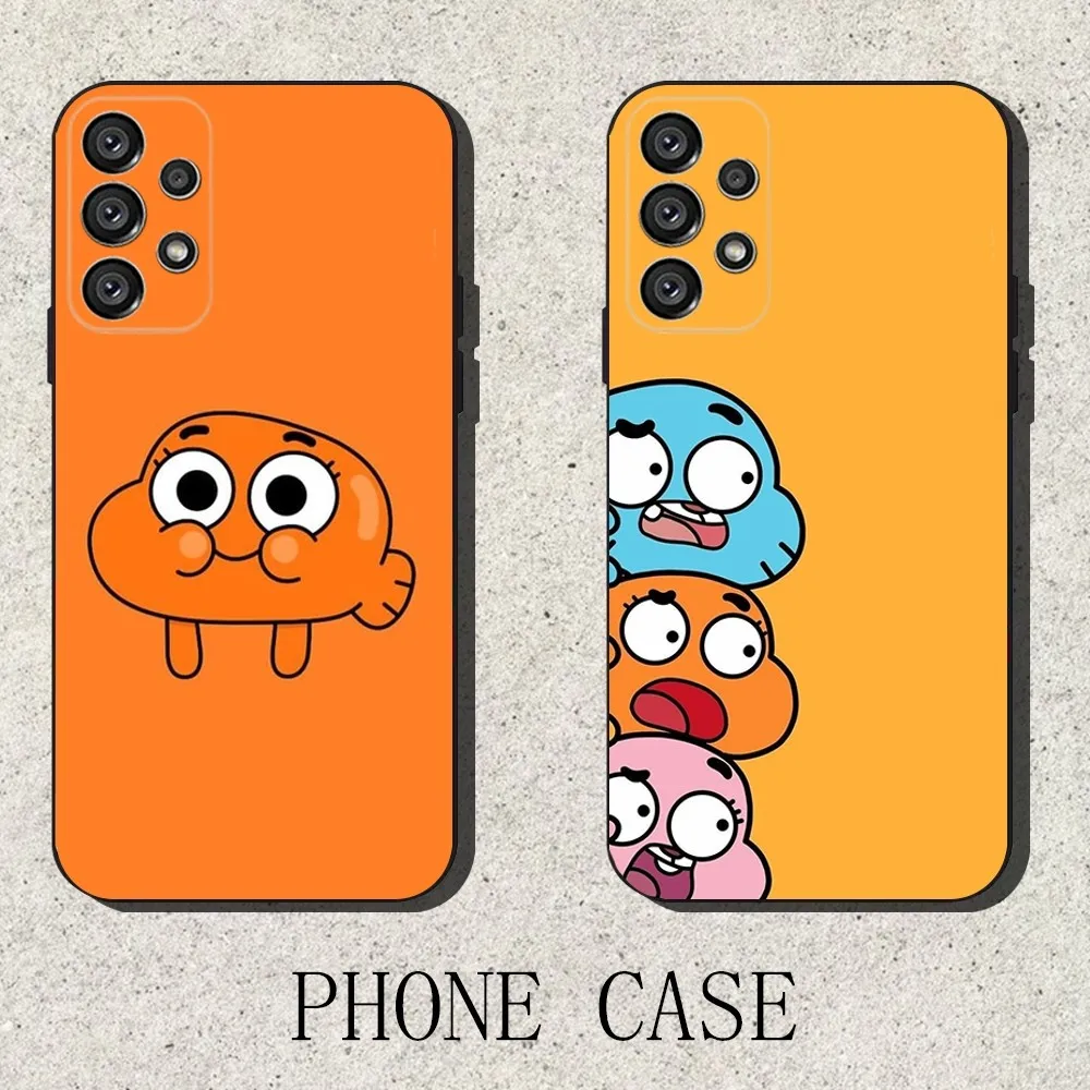 

G-Gumball and D-Darwin Phone Case For Samsung S25,S24,S21,S22,S23,S30,Ultra,S20,Plus,Fe,Lite,Note,10,9,5G Black Cover