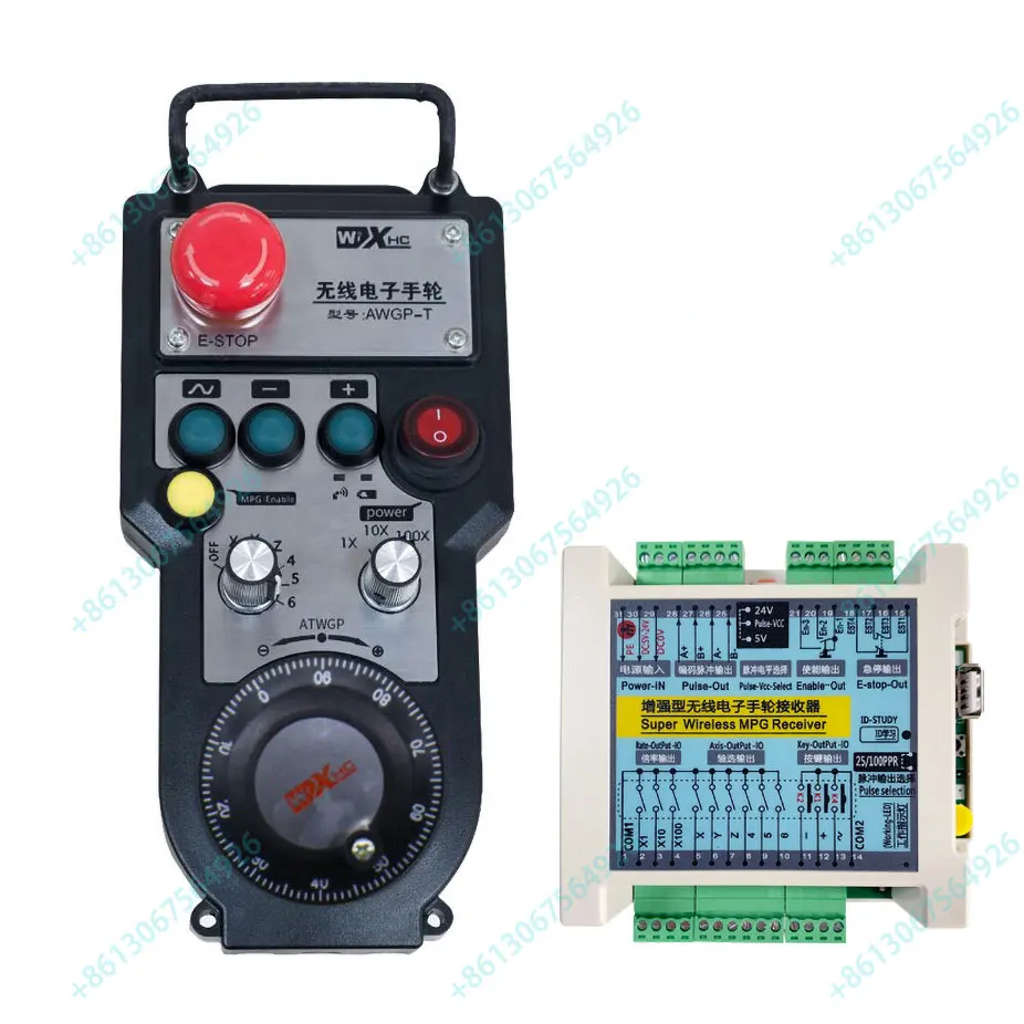 XHC enhanced wireless handwheel ATWGP is compatible with various machining center control systems for SIEMENS MITSUBISHI FANUC