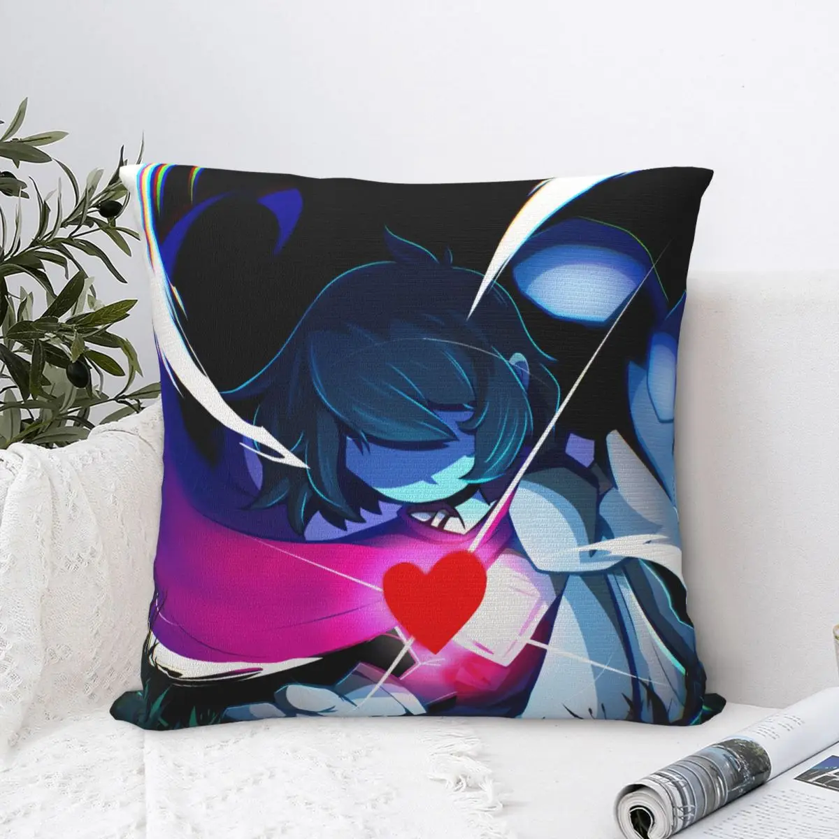 

Pillow Cover Deltarune Spamton Game Graphic Cushion Cover Morden Pillow Case For Sofa Car Home Decor Pillowcases