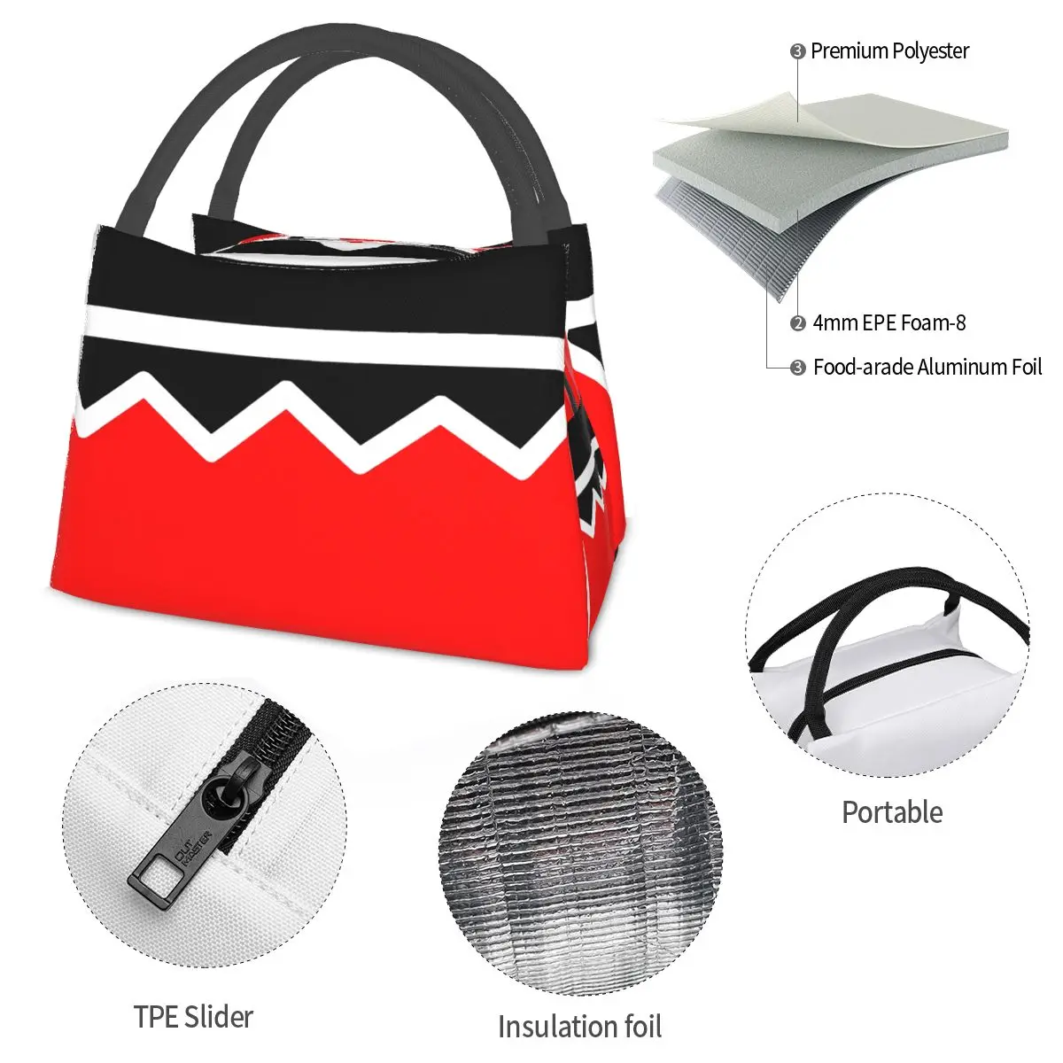 Domo Kun Doll Face Portable insulation bag for Cooler Thermal Food Office Pinic Container