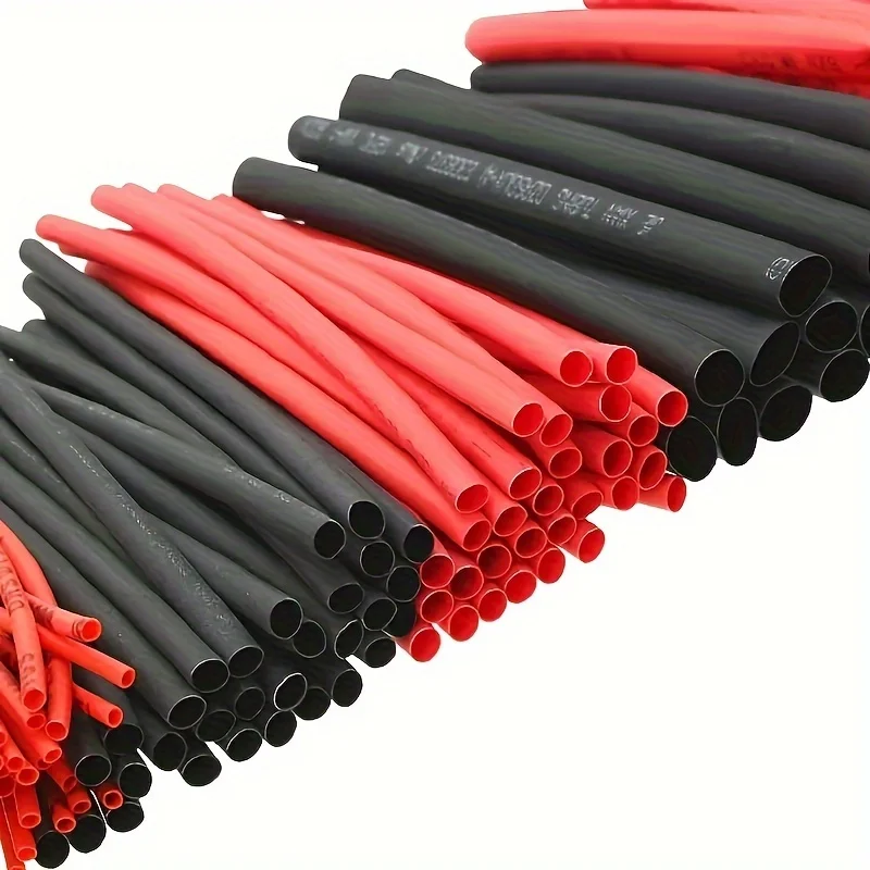 127Pcs Heat Shrink Tube Sleeving Tubing Assortment Kit Electrical Connection Electrical Wire Wrap Cable Waterproof Shrinkage 2:1