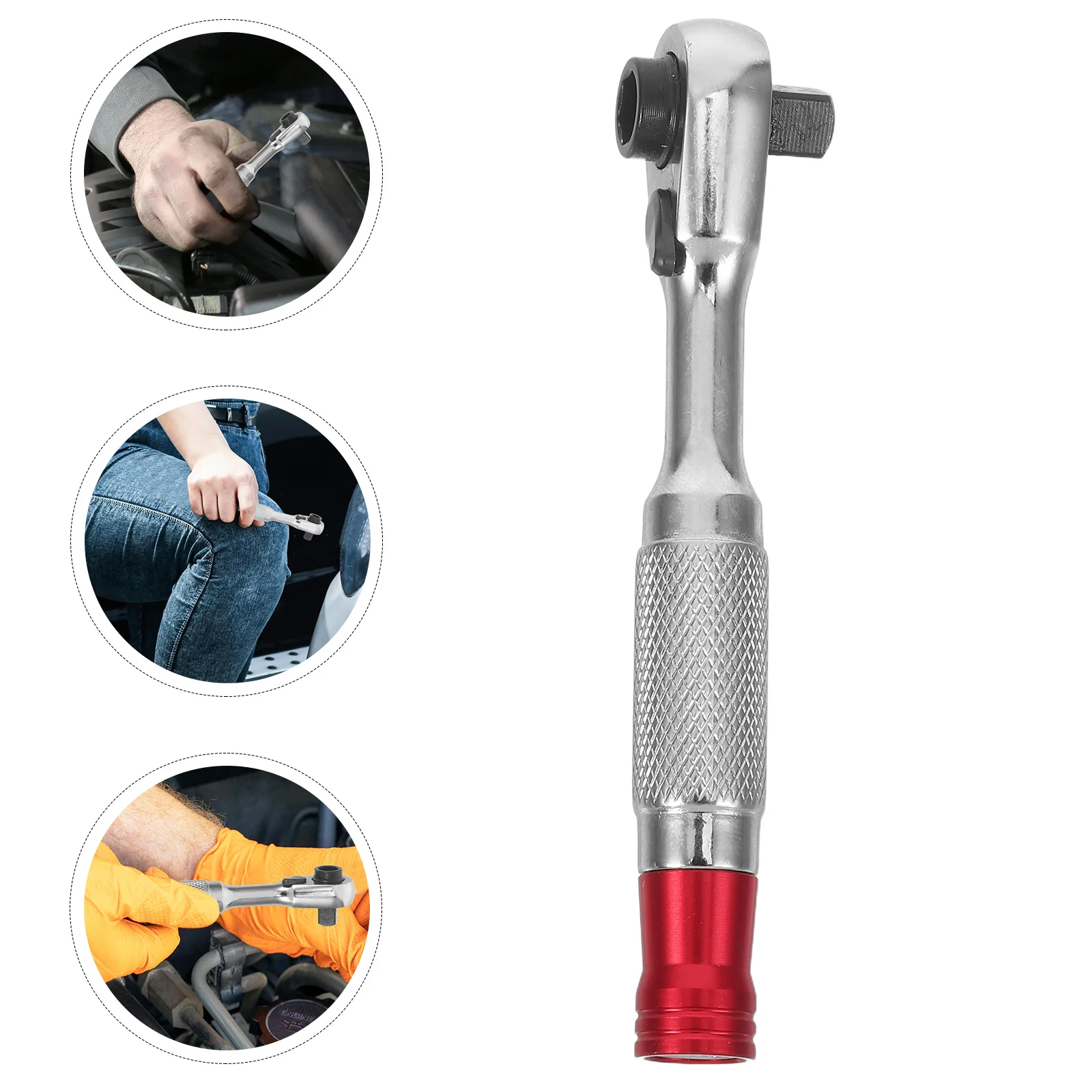 

Compact Mini Ratchet Wrench Adjustable Hand Tool for Tight Spaces DIY Projects Automotive Maintenance Portable Wrench