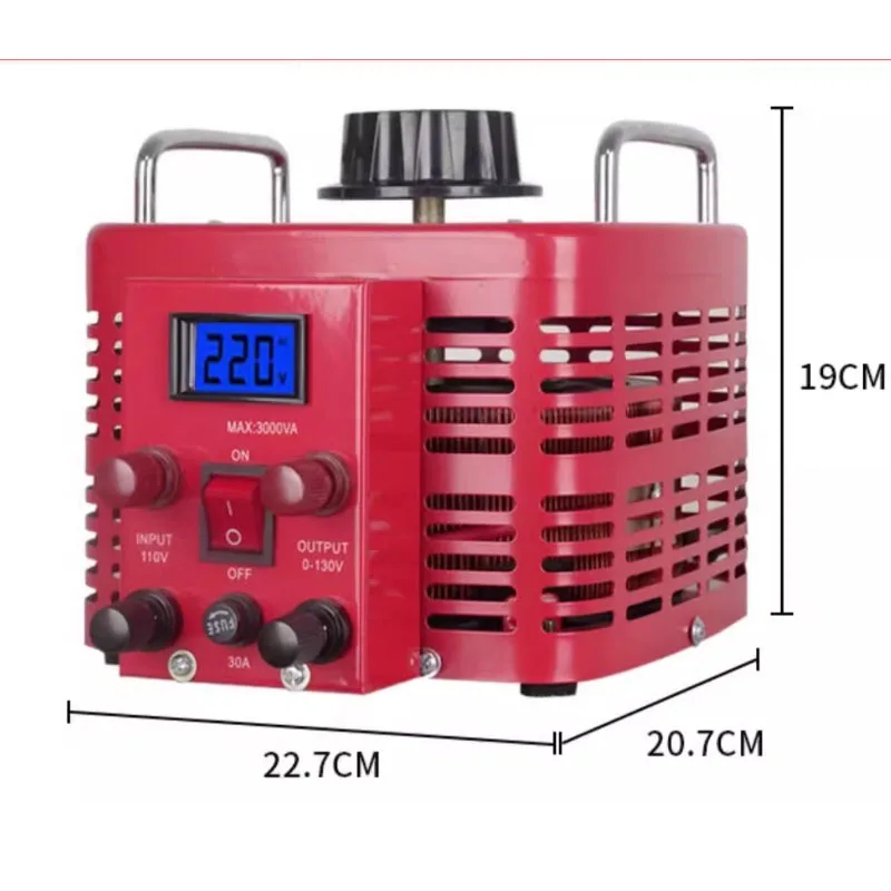 1KVA 2KVA 3KVA 5KVA 220V Variac Variable Transformer แรงดันไฟฟ้า 0-300 แรงดันไฟฟ้า AC Output Regulator