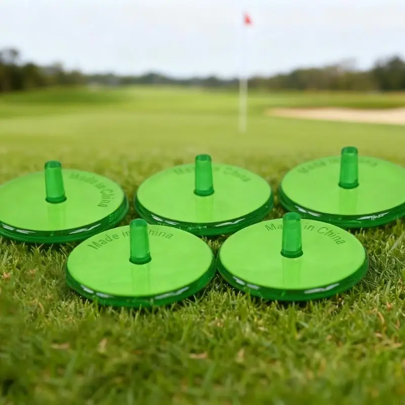   50lots Light weight Plastic Golf Ball Markers Colorful Transparents Multicolor Green Positioning