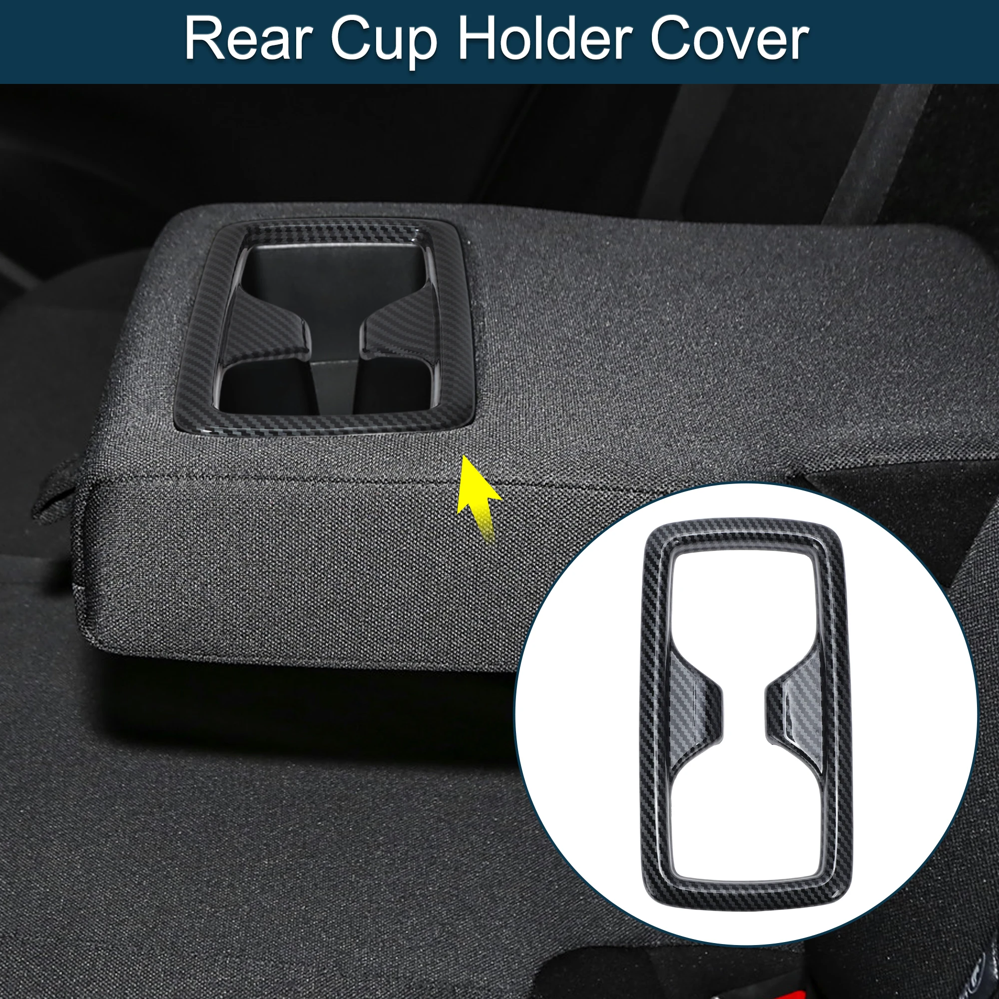 

Задний держатель чашки UXCELL для Toyota Harrier серии 80, углеродное волокно, 1 шт.