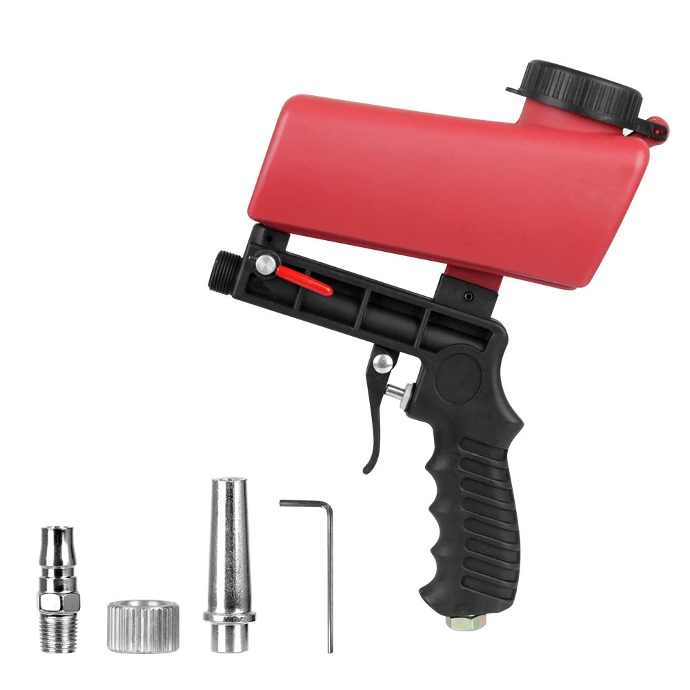 Rosts trahl gerät Schwerkraft Sandstrahlen g un einstellbare Strahl maschine pneumatisches Sands trahlset