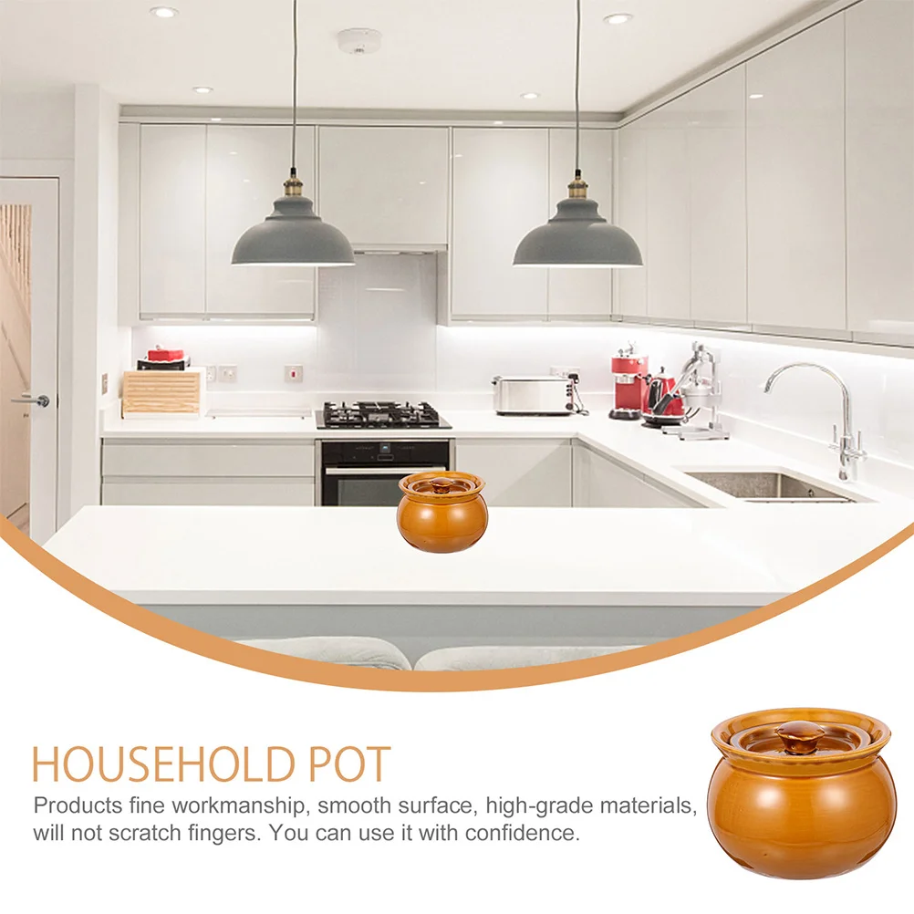 

Ceramic Stew Pot Household Multi-Function Soup Jar Exquisite Workmanship High-Grade Materials Ceramic Stew Pot