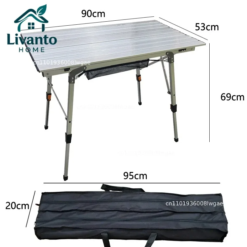 

Outdoor Folding Aluminum Alloy Egg Roll Large Lifting Camping Portable Camping Aluminum Plate