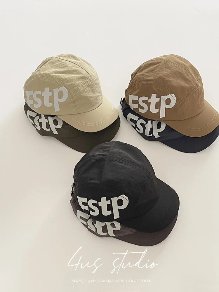 

Retro short-brimmed baseball cap women's summer quick-drying breathable cap men's street trendy brand shows small face