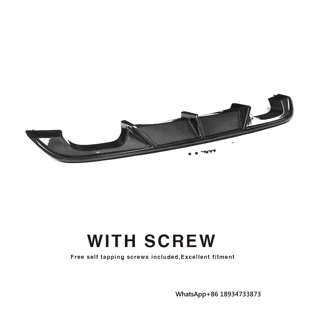 Labio difusor trasero de fibra de carbono GOLF VII R para Volkswagen VW GOLF 7 MK7 R R-LINE 14-17