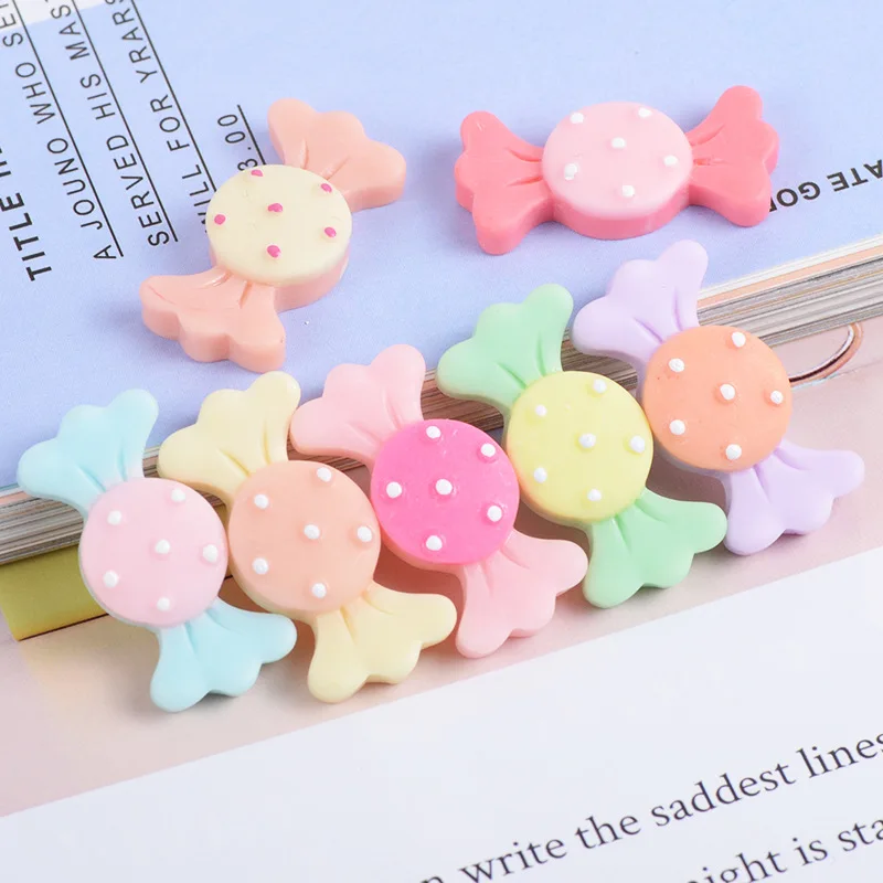 

10pcs Colorful 3D Sweet Candy Flatback Cabochon Resins for Bows Crafting Scrapbooking Tool and Accessories Diy Craft Supplies
