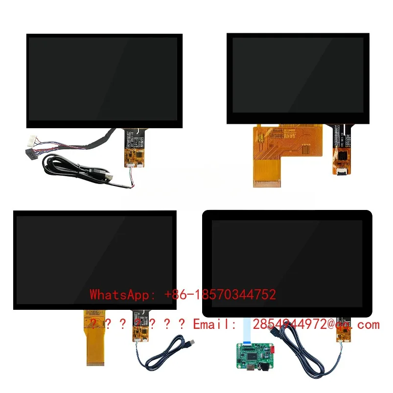 

LCD Screen 4.3, 7, 8, 10.1, 10.4, 12.1, 13.3, 15.6 Inch Touch Screen Full Fit