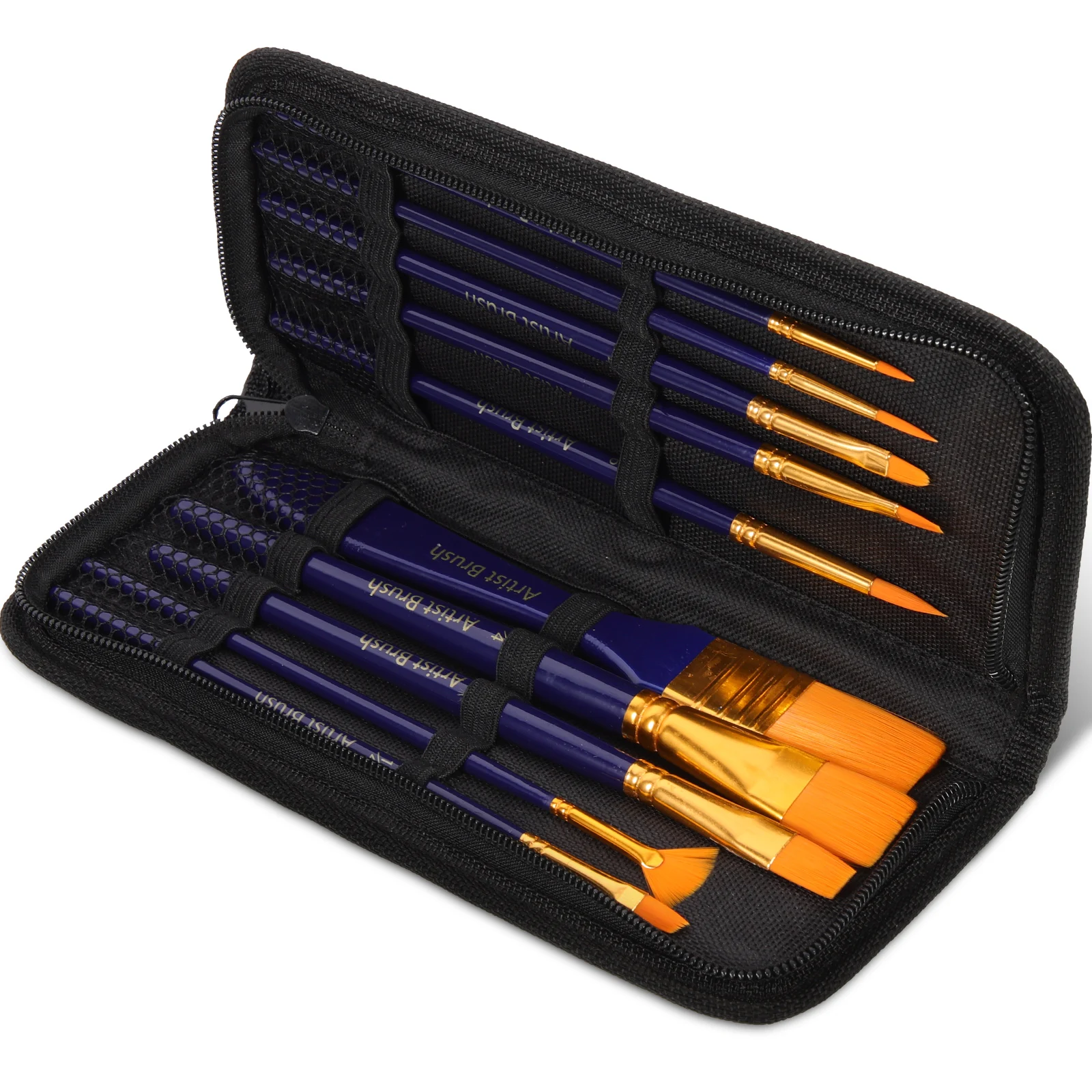 

Oil Paint Brush Set Wear-resistant Watercolor Wooden Handle Portable Travel Lightweight Professional Brushes Acrylic Supply