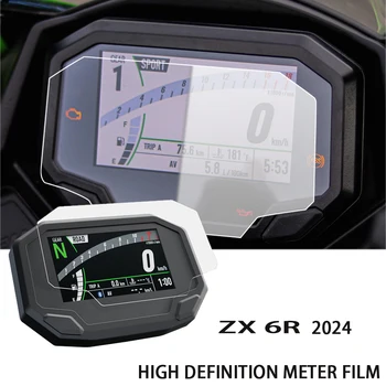 Para Kawasaki ZX-6R 2024 + ZX-10R 2021 + película de instrumentos de motocicleta ZX 6R accesorios protección de tablero de pantalla de grupo de arañazos