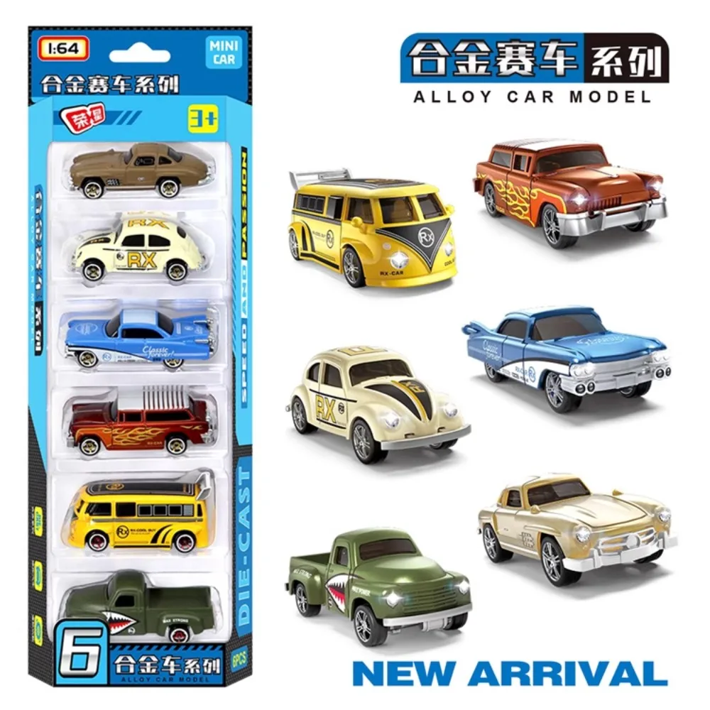 1:64 Auto sportiva in lega cittadina Ponte vintage Mini Collezione da corsa Veicolo scorrevole Giocattolo Diecast Modello Ragazzo Giocattoli per bambini Auto Regalo di compleanno