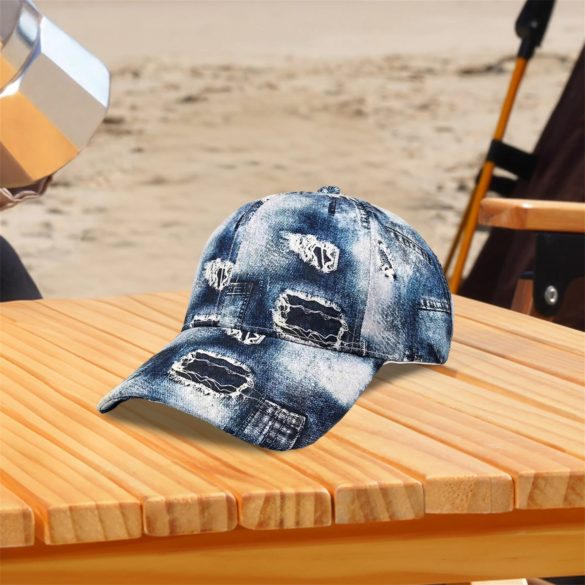 قبعة بيسبول كلاسيكية للرجال والنساء قابلة للتعديل من قماش الدنيم للرياضات الخارجية والارتداء غير الرسمي يوميًا #2