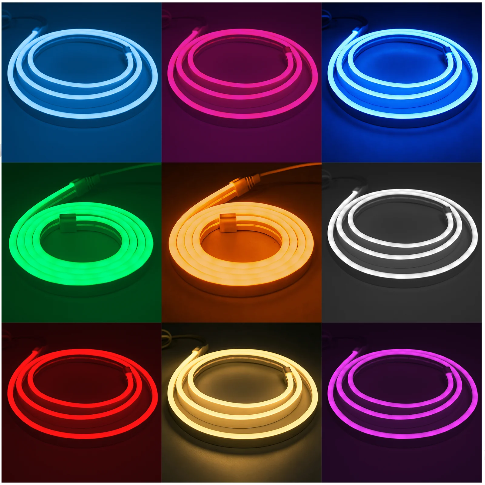 LED Neon Strip 5V USB with Push/Touch/Hand Sweep Switch Optional White/Ice Blue/Pink/Yellow/Red/Green Flex Silicone LED Strip