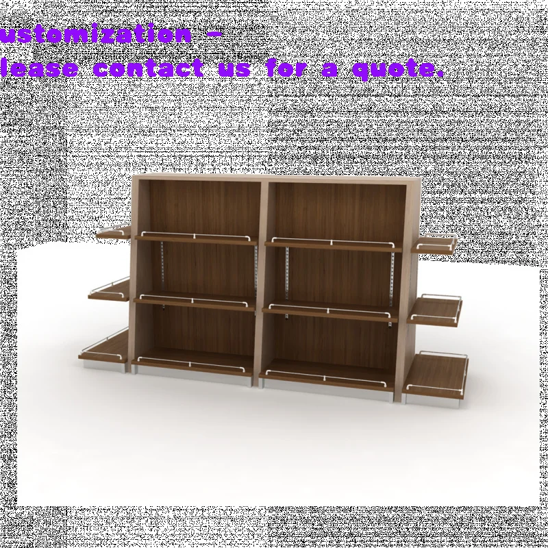 custom.Retail Store Wood Shelving Supermarket Display Metal Shelf and Grocery Island Wooden Gondola